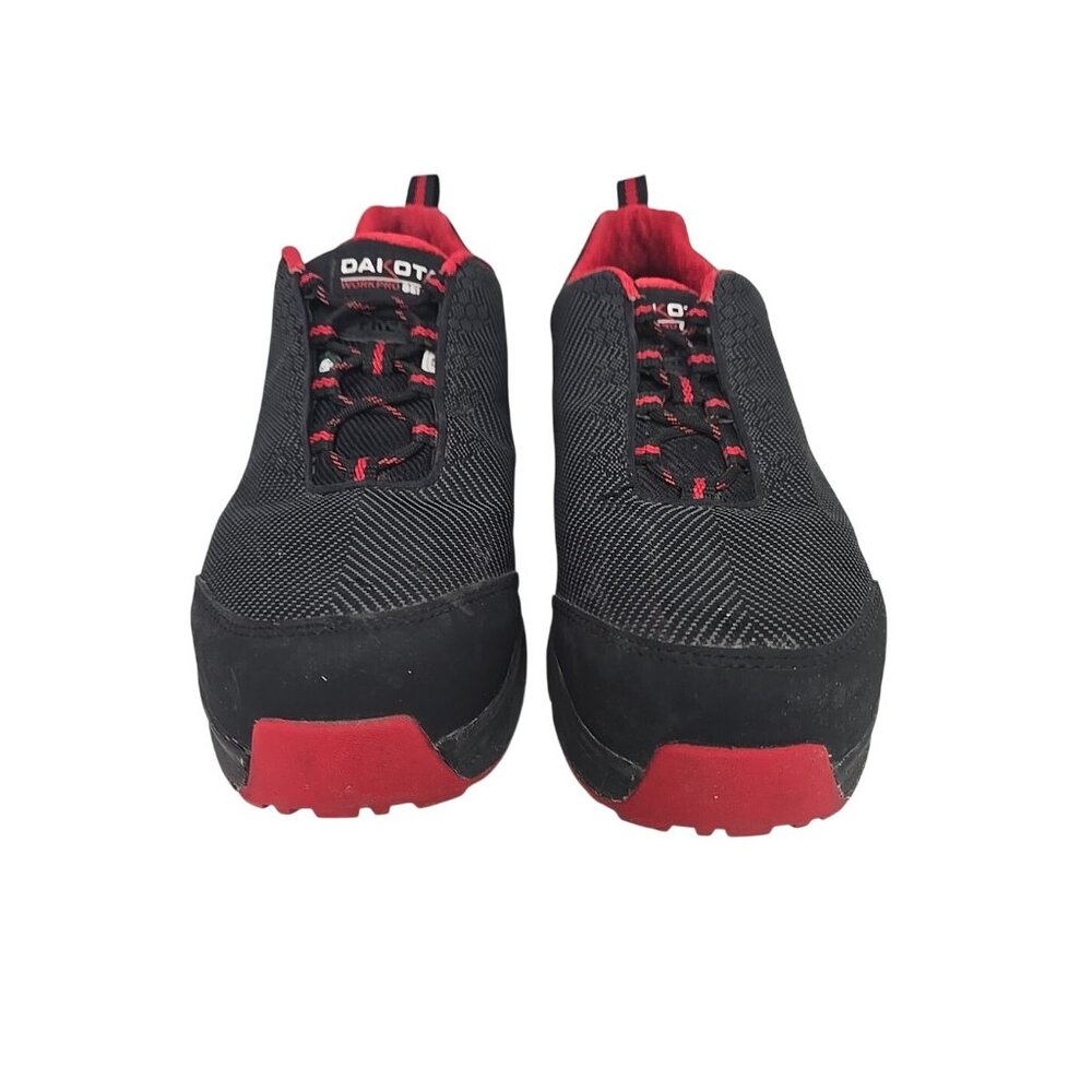 DAKOTA Men's 2410 CTCP Quad Comfort Anti Slip Low Cut Safety Shoe Black Red 9.5M - Picture 7 of 9